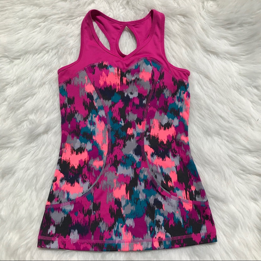 TEK GEAR DRYTEK NEON ATHLETIC TANK TOP XS